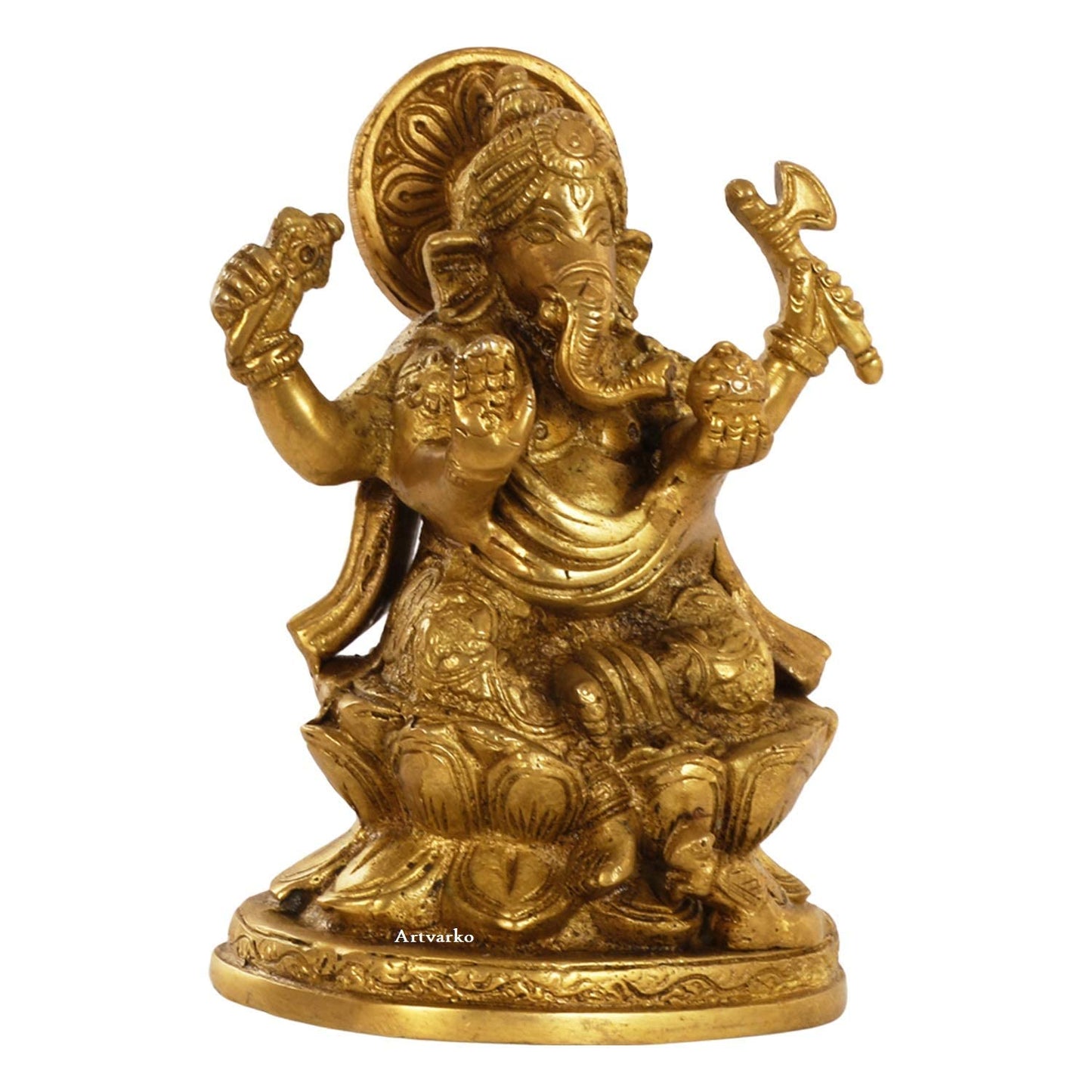Brass murti Ganesha