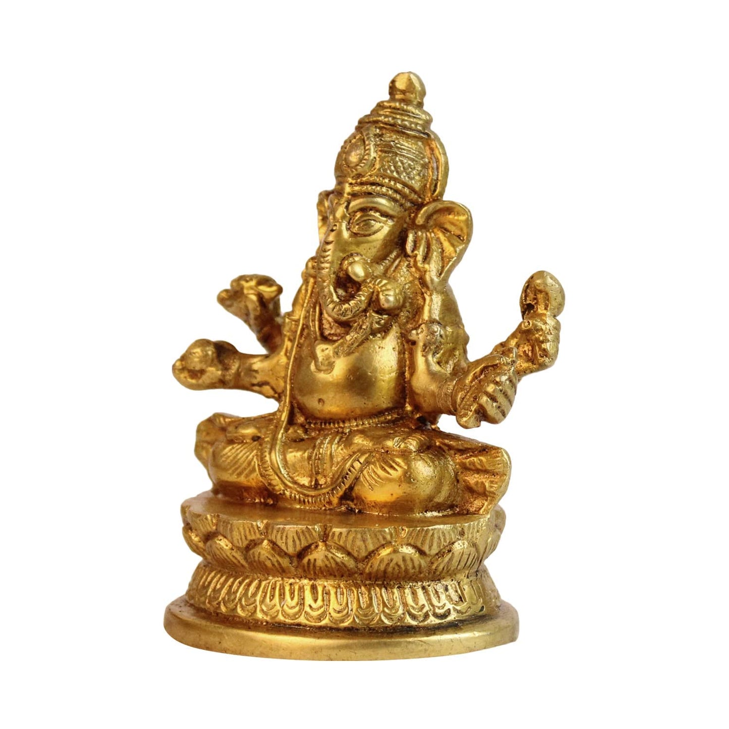 Ganesha Idol Gold Color