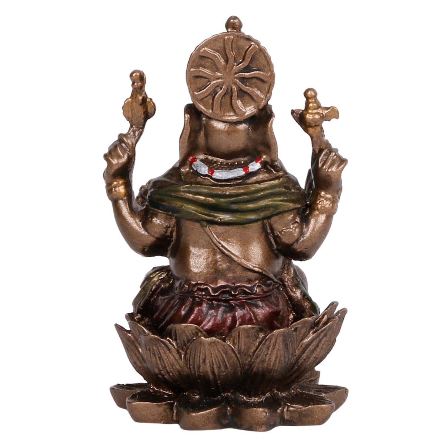 3-Inch Resin Ganesha Idol Depicted In A Seated Posture - SvarupArt