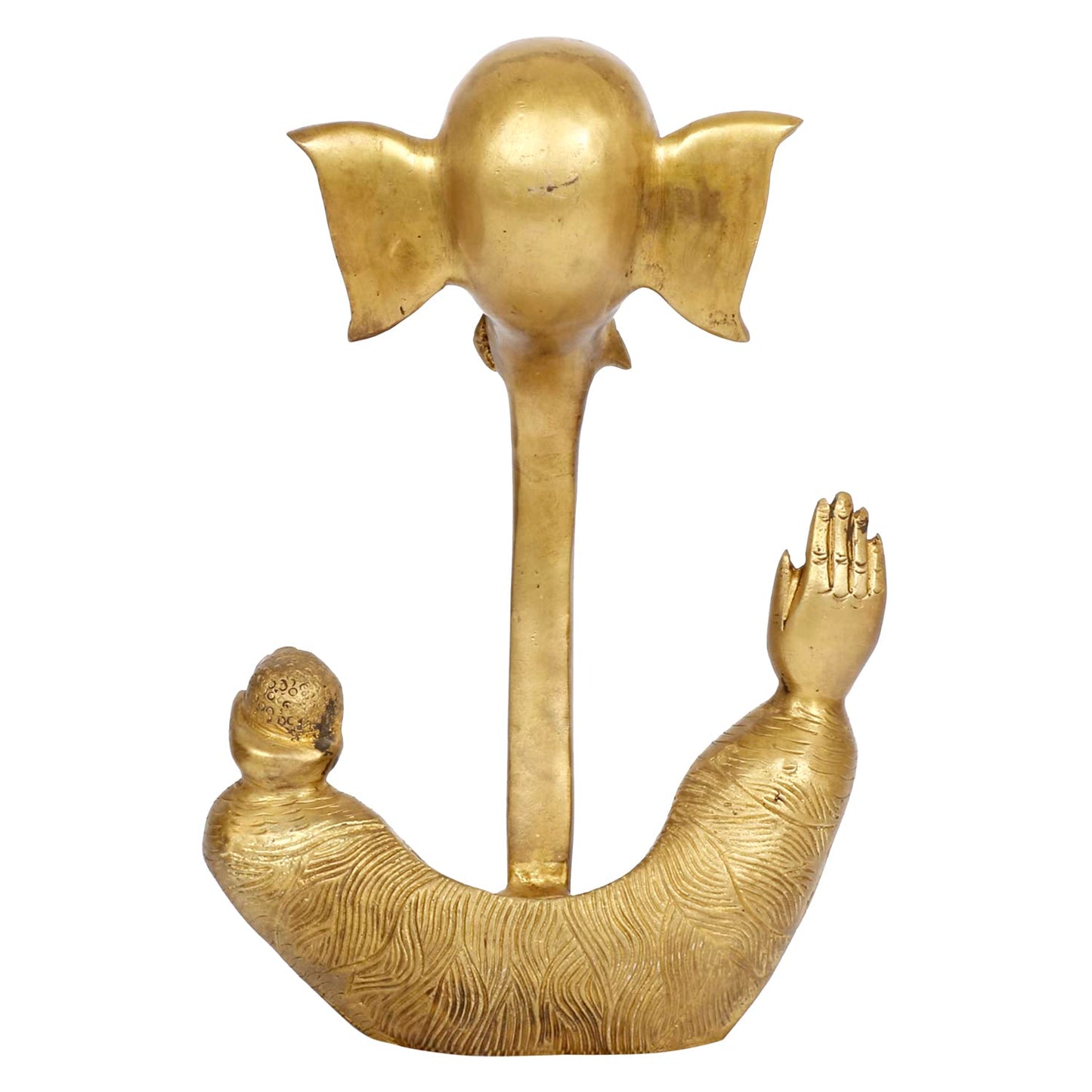 Brass Ganesh Bhagwan Idol Ganesha Statue Ganpati Murti for Puja Home Entrance Decor Diwali Gift Height 9 Inch. - SvarupArt