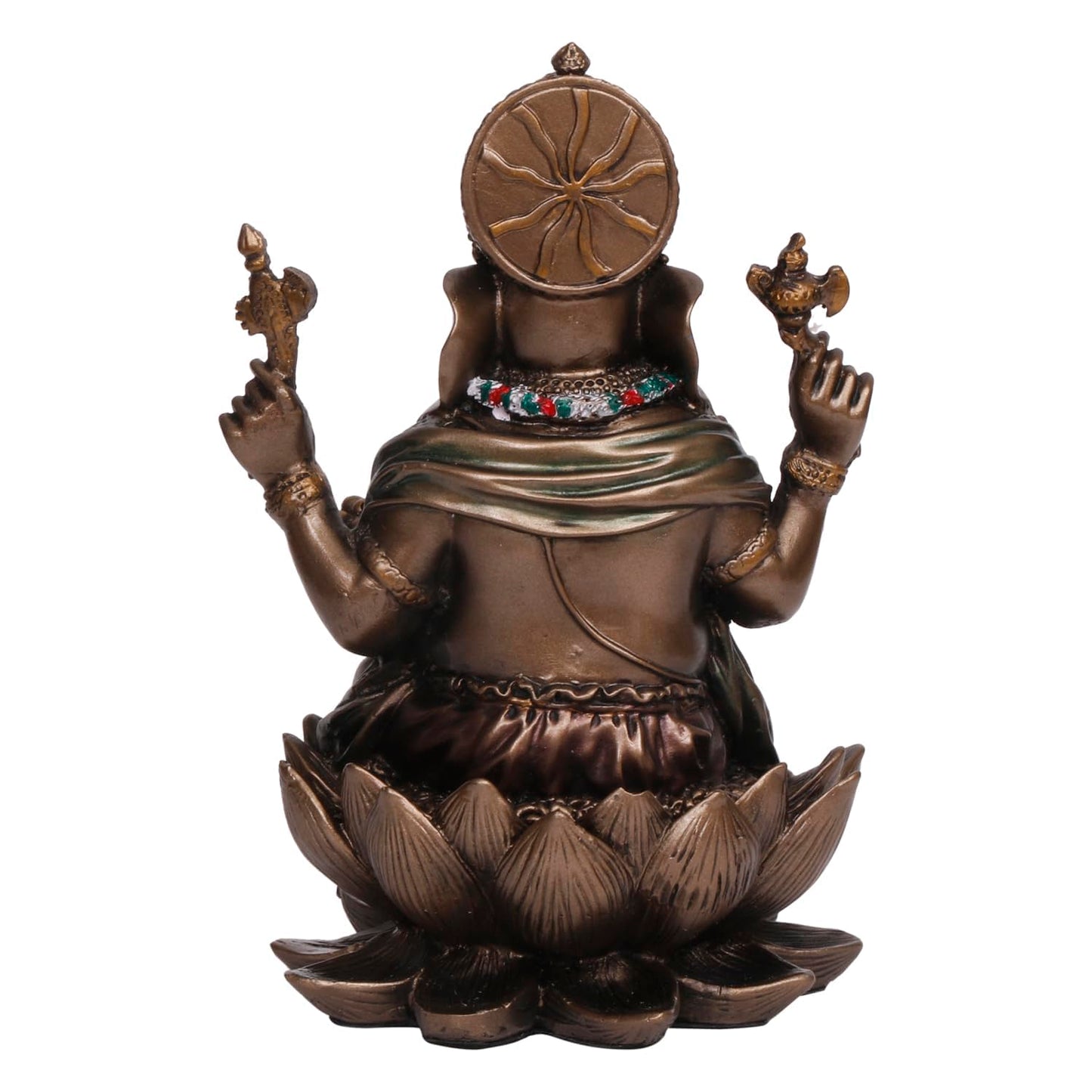 7-Inch Resin Ganesha Idol Portrayed In A Seated Posture - SvarupArt