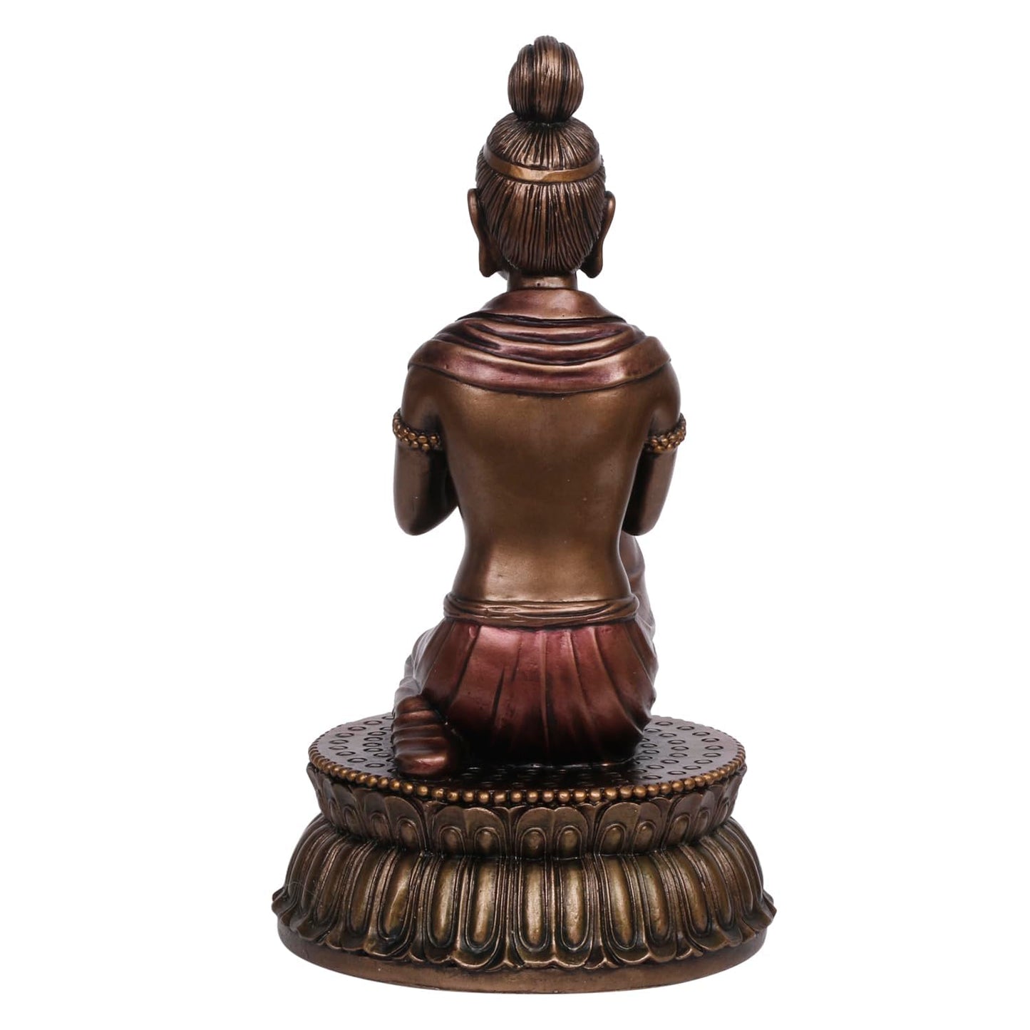 Resin Buddha Figurine Measures 10.5 Inches In Height - SvarupArt