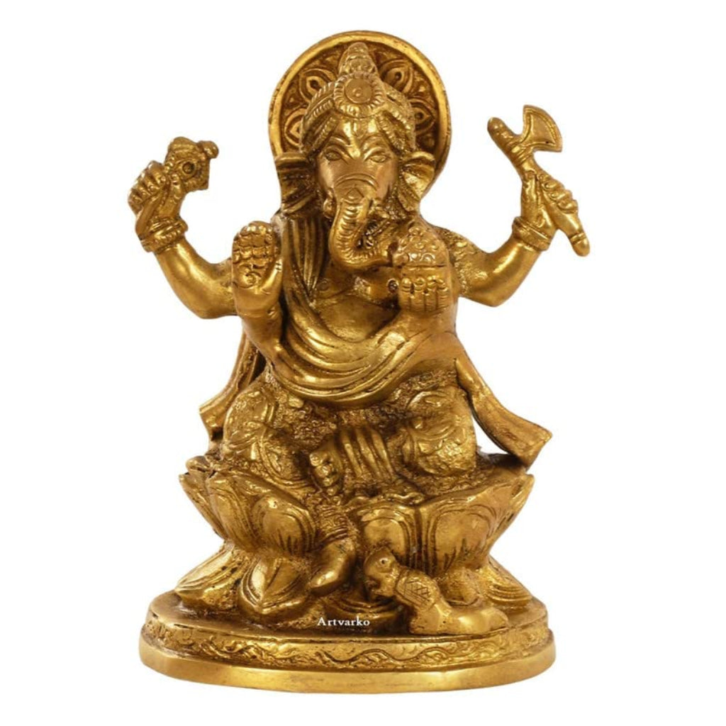 Brass Ganesha Murti