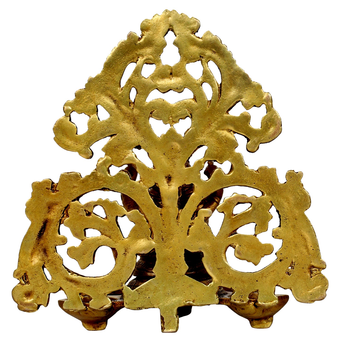 Brass Ganesh Diya with 6 Slots: Ideal for Aarti, Puja Room, Wall Hanging, Home Decor - SvarupArt