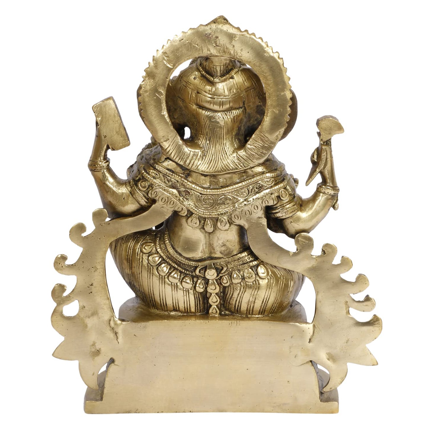 Brass Ganesh Bhagwan Idol Ganesha Statue Ganpati Murti for Home Entrance Decor Diwali Gift Ganesha with Large Ear - SvarupArt