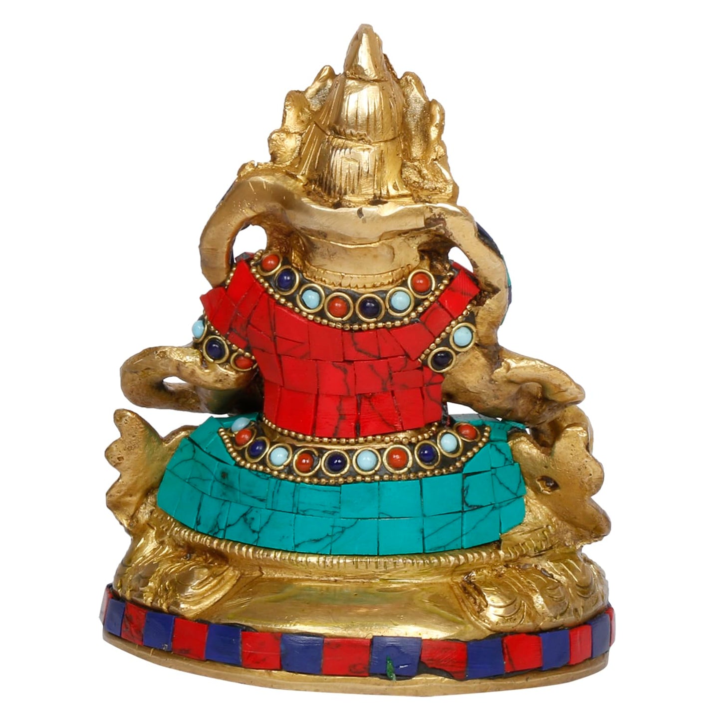 Brass Kuber Maharaj Murti Lord of Wealth Kubera Statue Idol for Tijori Locker Money Safe Maha Dosh Nivaran Prosperity - SvarupArt
