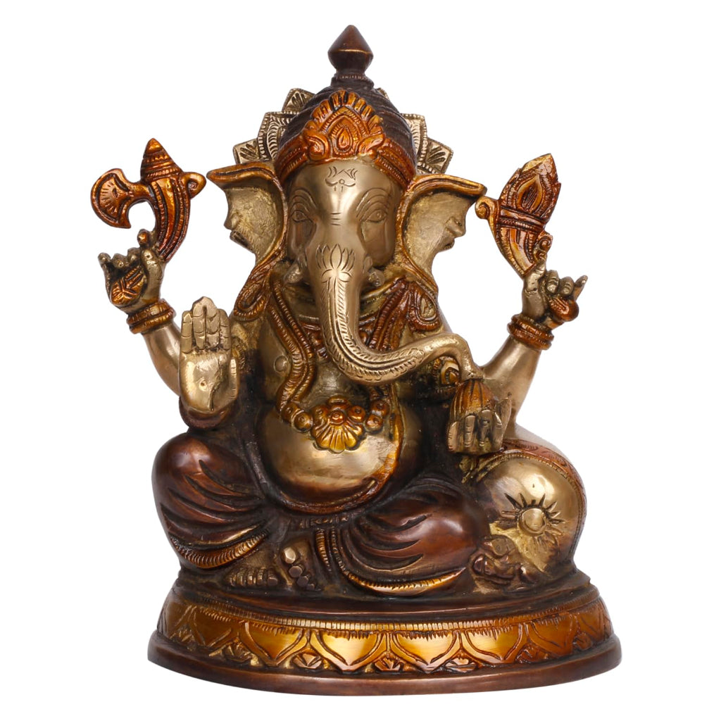 Brass ganesha murti