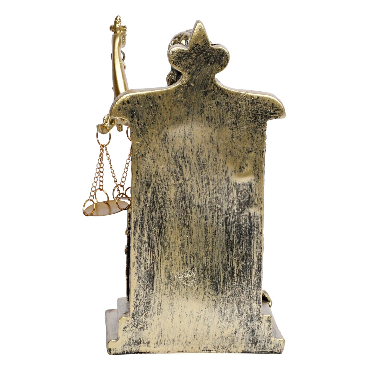 Lady Justice Statue Greek Roman Goddess of Justice Lady Of Law And Equality Andha Kanoon Multicolor 7 Inch - SvarupArt