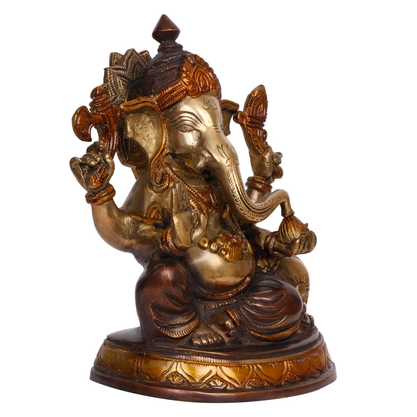 Brass Ganpati murti