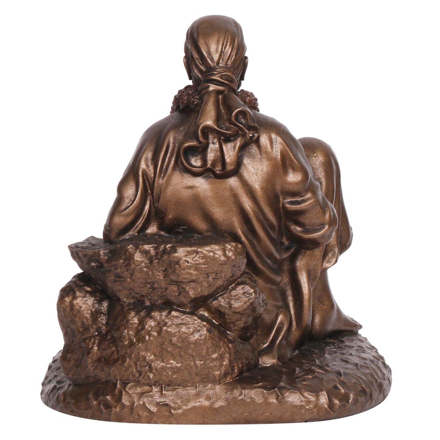 Sai Baba Idol In A Bronze Color, With A Height Of 4.5 Inches - SvarupArt