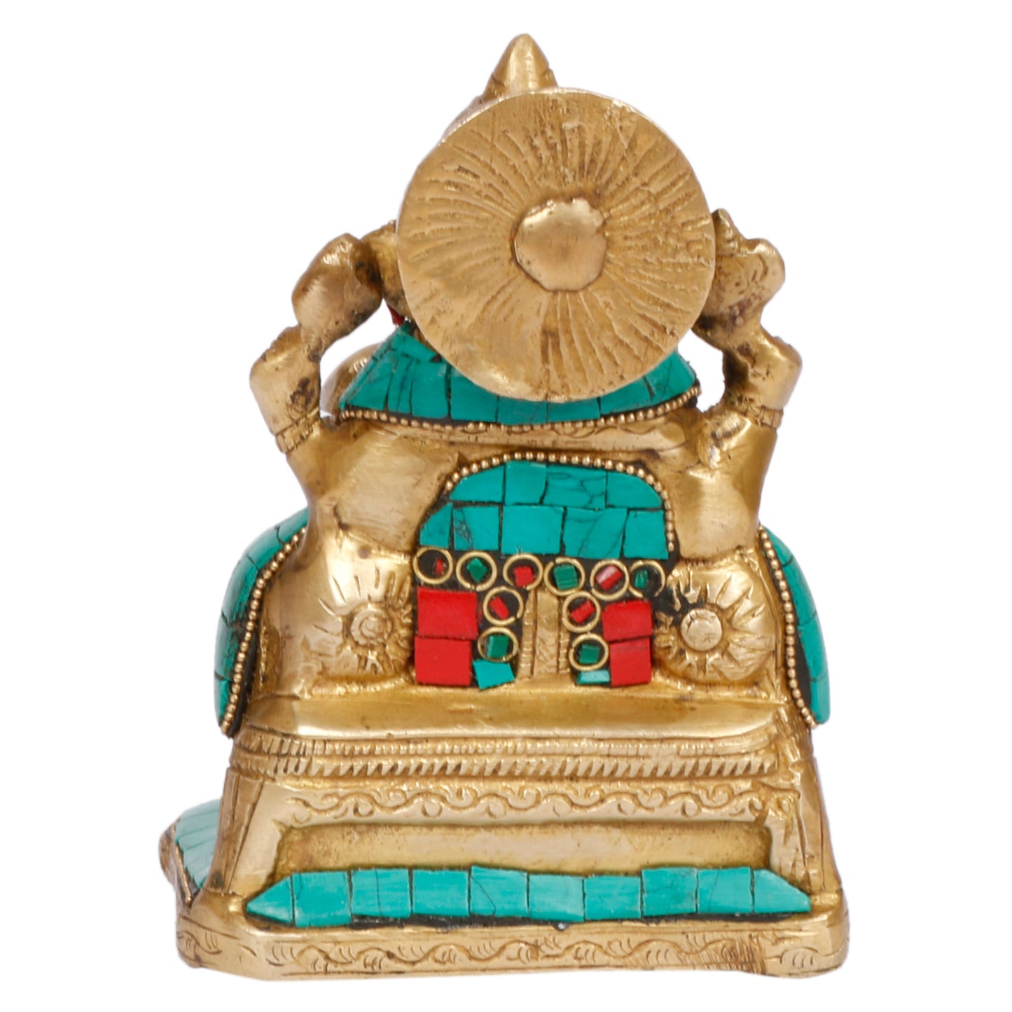 Brass Ganesh Bhagwan Idol Ganesha Statue Ganpati Murti for Home Entrance Decor Diwali Puja Gift Height 6.5 Inch - SvarupArt