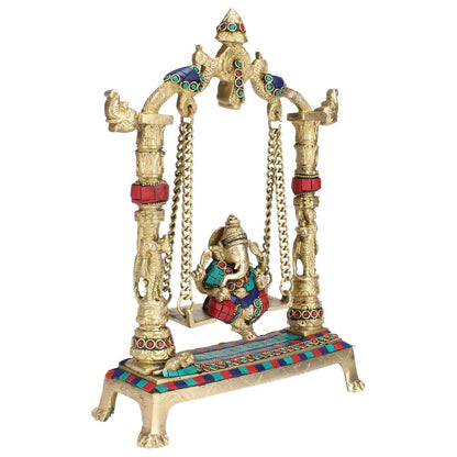 Brass Ganesha idol