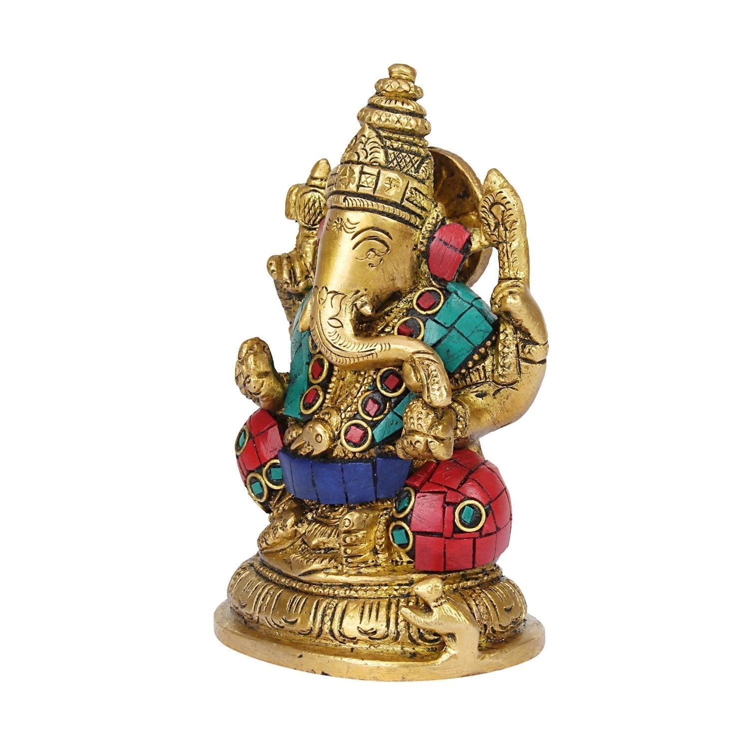 Brass ganesha idol