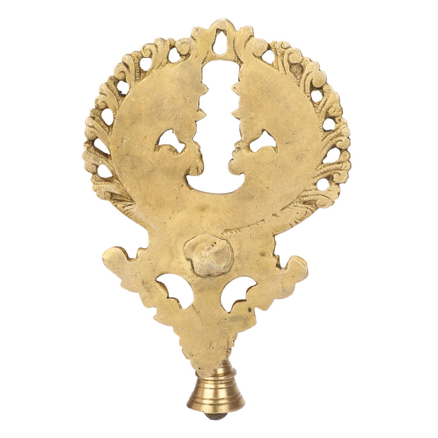 Brass Wall Hanging Diya with Bell: Perfect for Home, Office Decor, Deepak, Deepam, Showpiece, and Gifting - SvarupArt