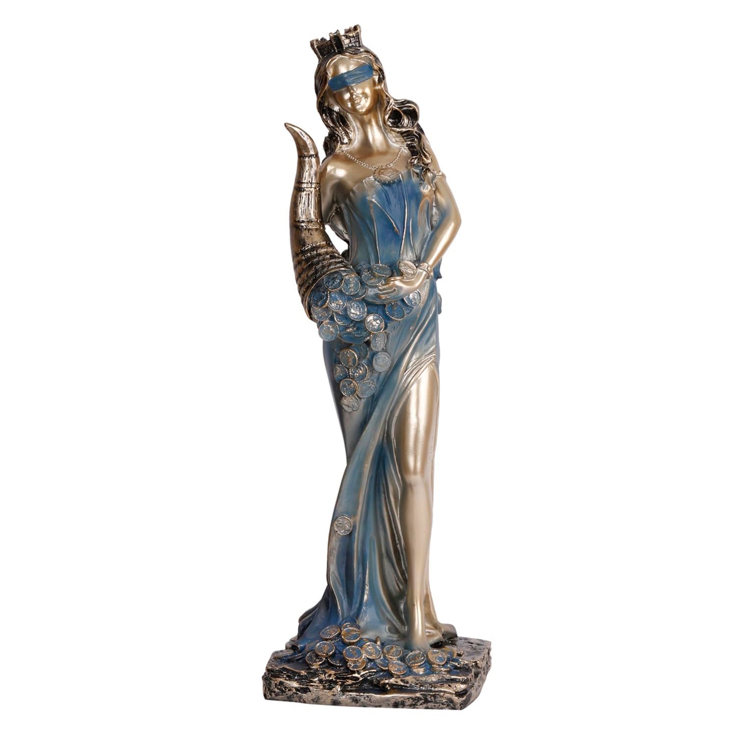 Fortuna Roman Goddess of Good Luck Home Decor Showpiece Height 11.5 Inches - SvarupArt
