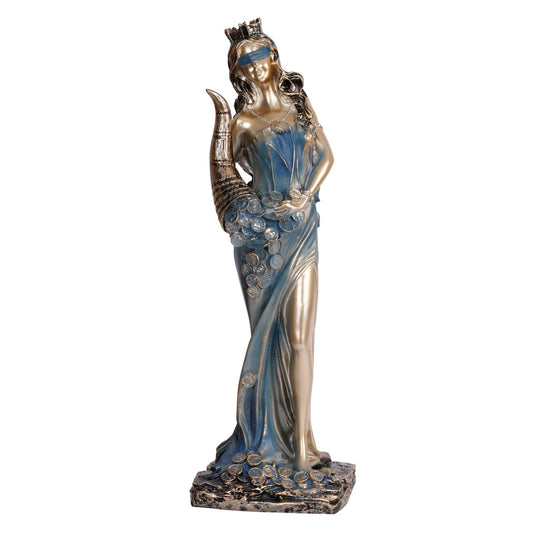 Fortuna Roman Goddess of Good Luck Home Decor Showpiece Height 11.5 Inches - SvarupArt