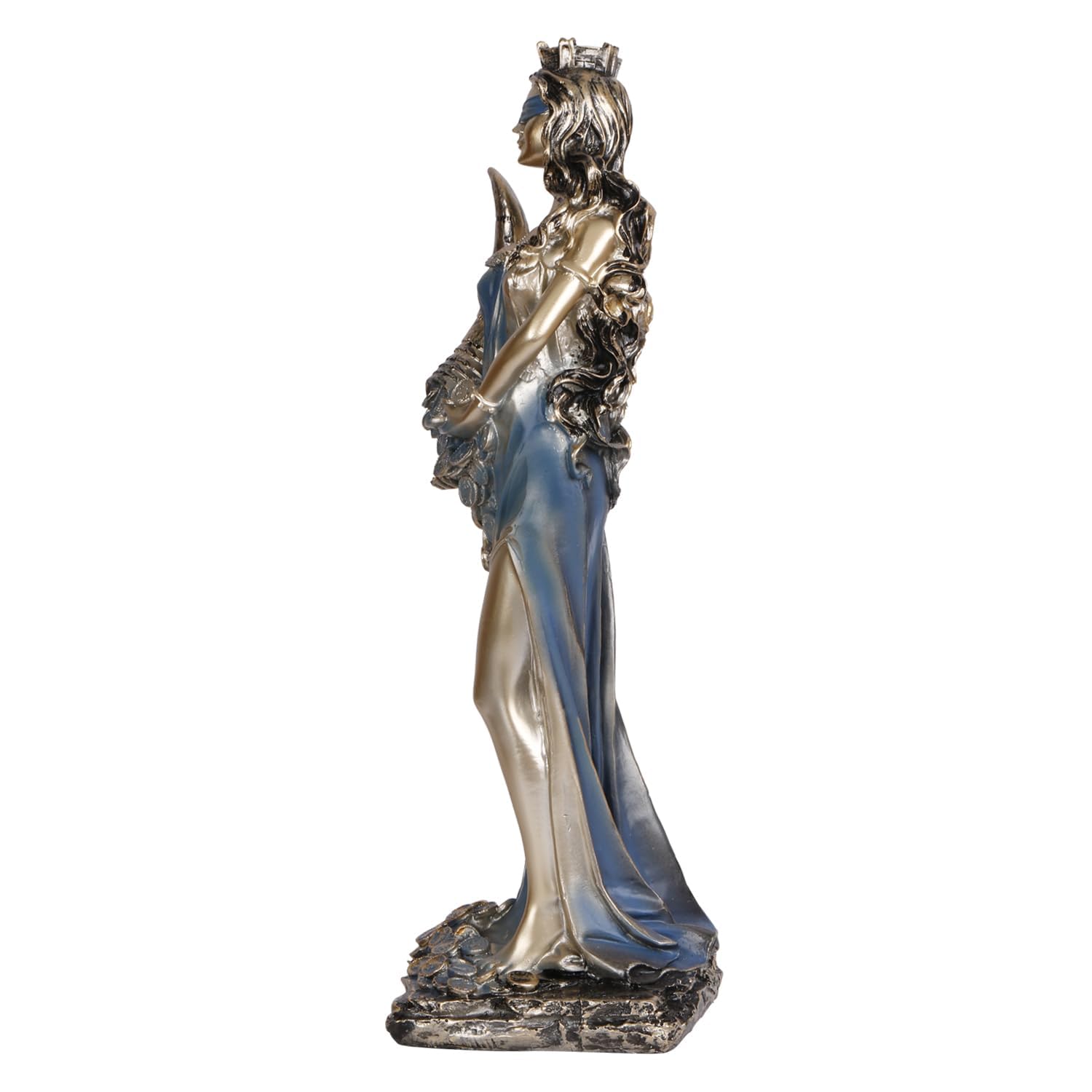 Fortuna Roman Goddess of Good Luck Home Decor Showpiece Height 11.5 Inches - SvarupArt