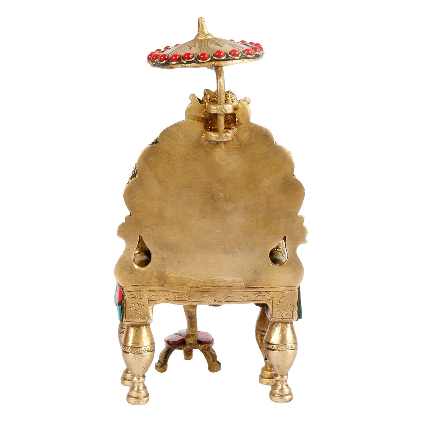 Brass Multicolour Sai Baba Murti Statue for Home Pooja Temple Height 8 Inch - SvarupArt
