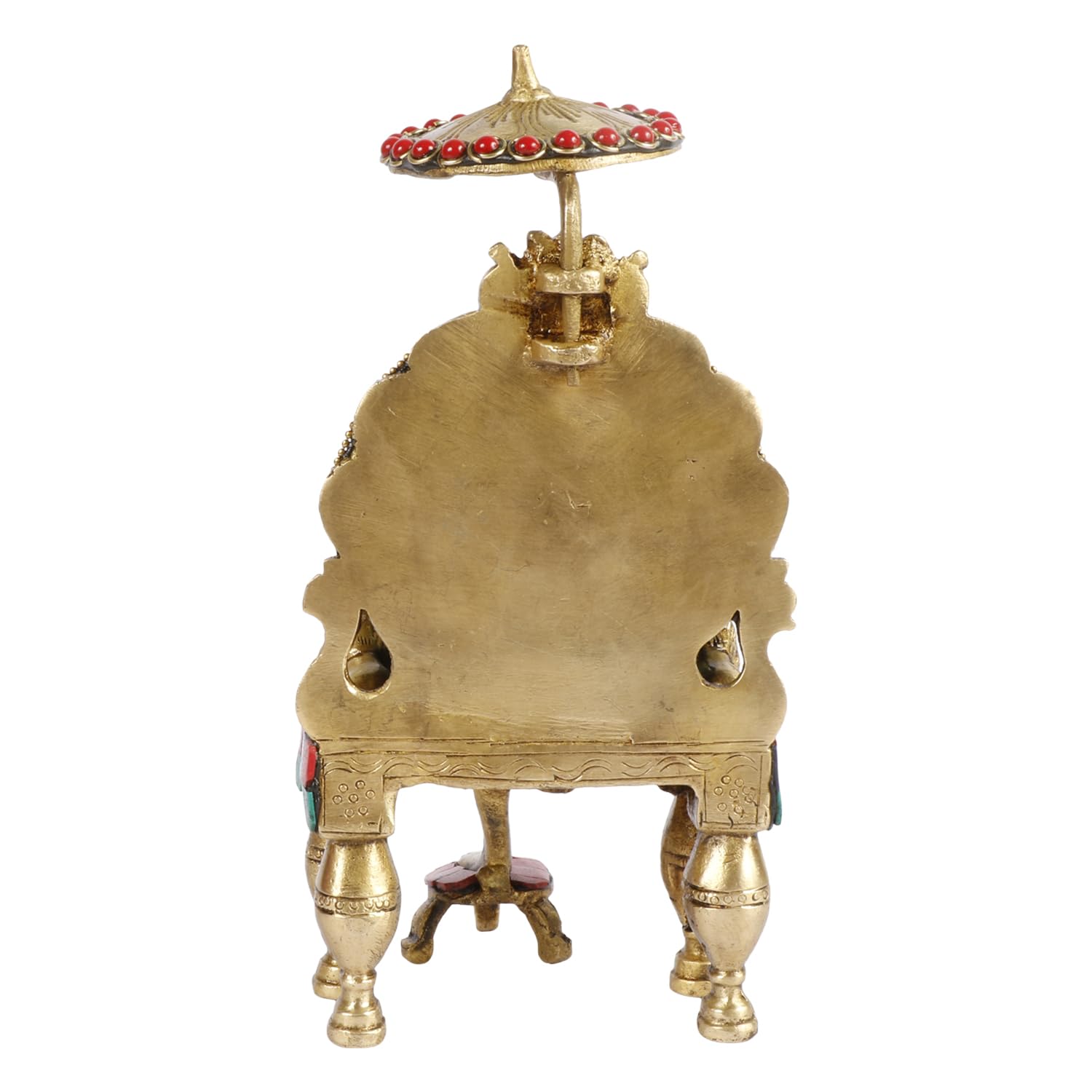 Brass Multicolour Sai Baba Murti Statue for Home Pooja Temple Height 8 Inch - SvarupArt