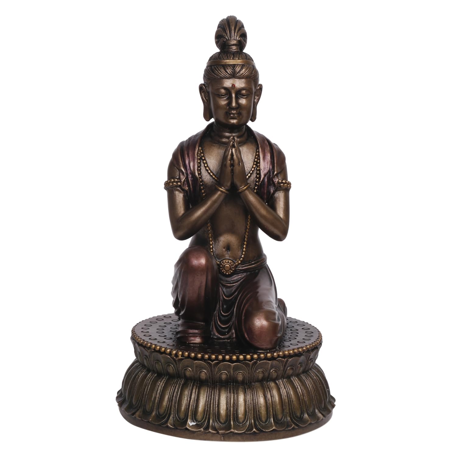 Resin Buddha Figurine Measures 10.5 Inches In Height - SvarupArt