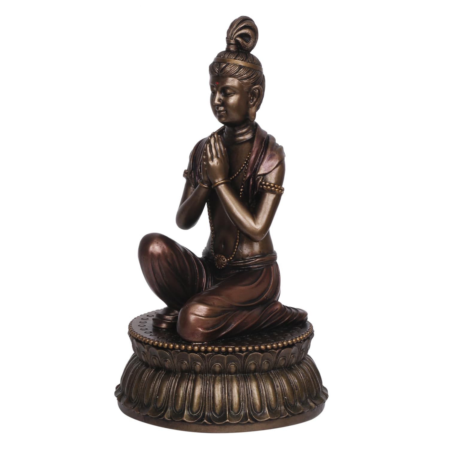 Resin Buddha Figurine Measures 10.5 Inches In Height - SvarupArt
