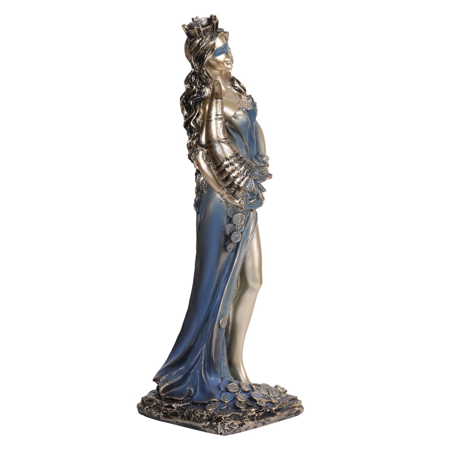 Fortuna Roman Goddess of Good Luck Home Decor Showpiece Height 11.5 Inches - SvarupArt