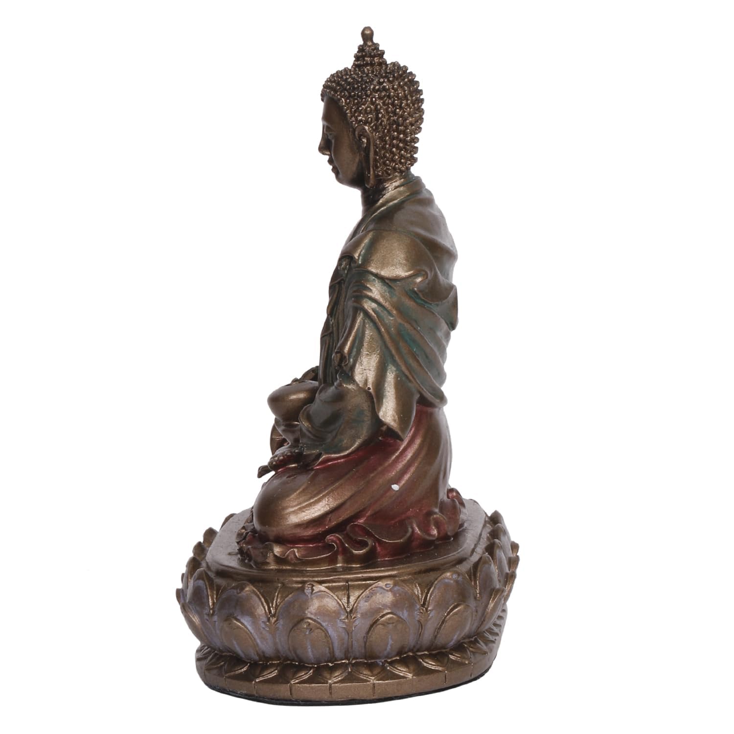Resin Buddha Idol For Home Table Decor, Height 5.5 Inch - SvarupArt