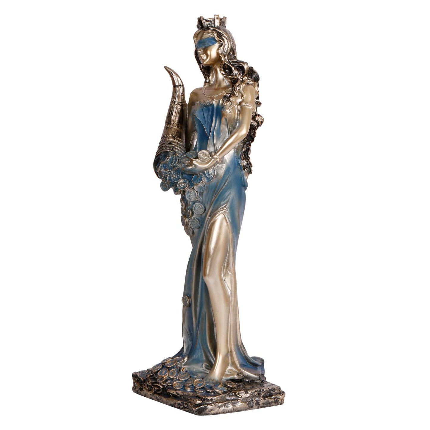 Fortuna Roman Goddess of Good Luck Home Decor Showpiece Height 11.5 Inches - SvarupArt