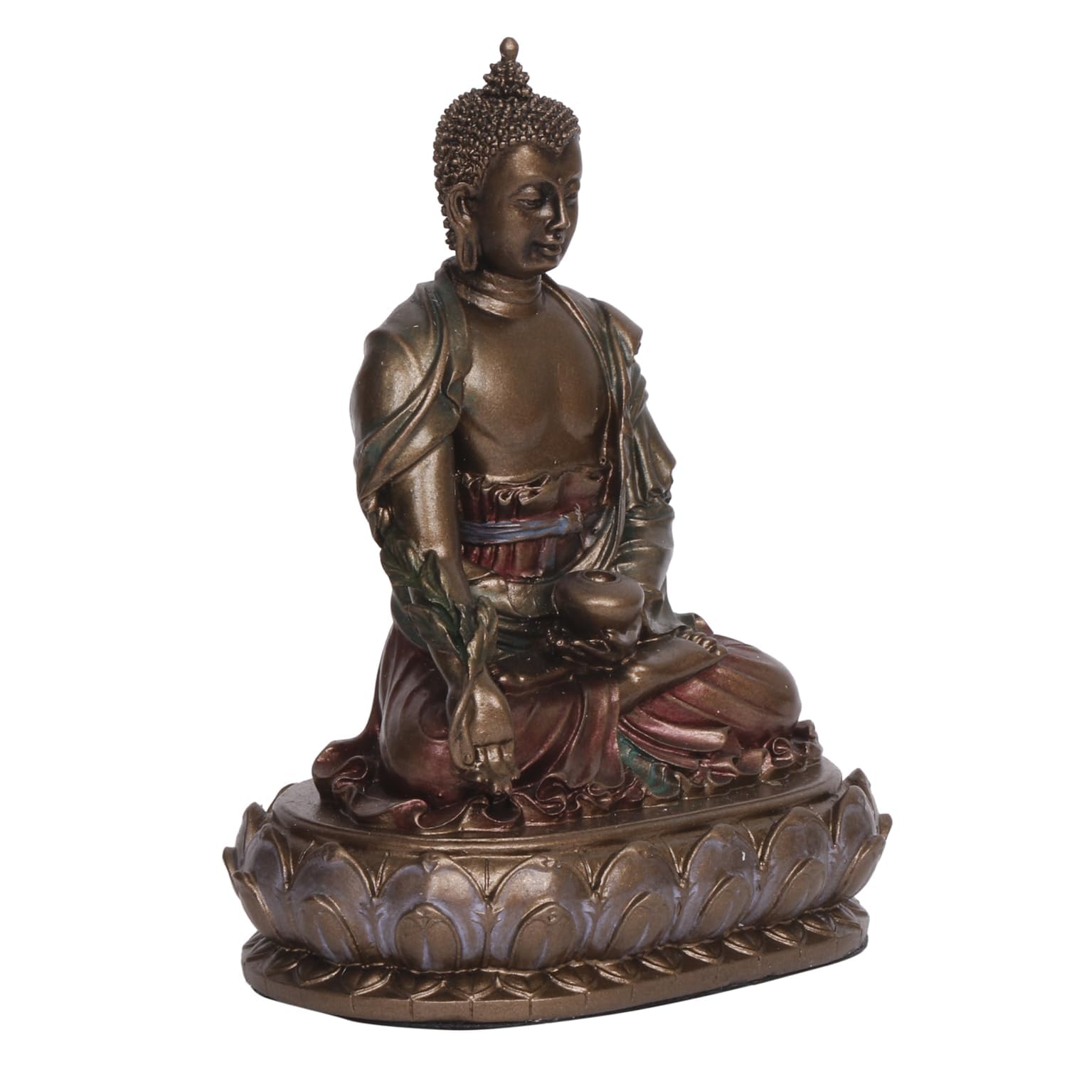 Resin Buddha Idol For Home Table Decor, Height 5.5 Inch - SvarupArt