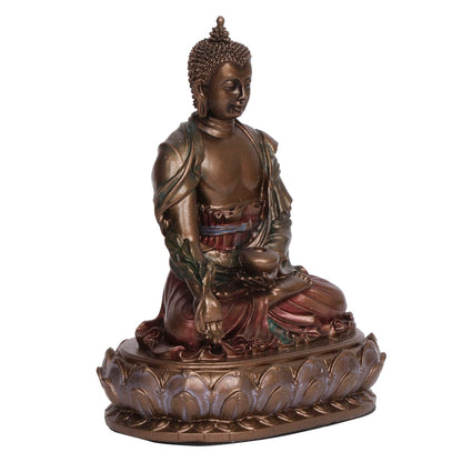 Resin Buddha Idol For Home Table Decor, Height 5.5 Inch - SvarupArt