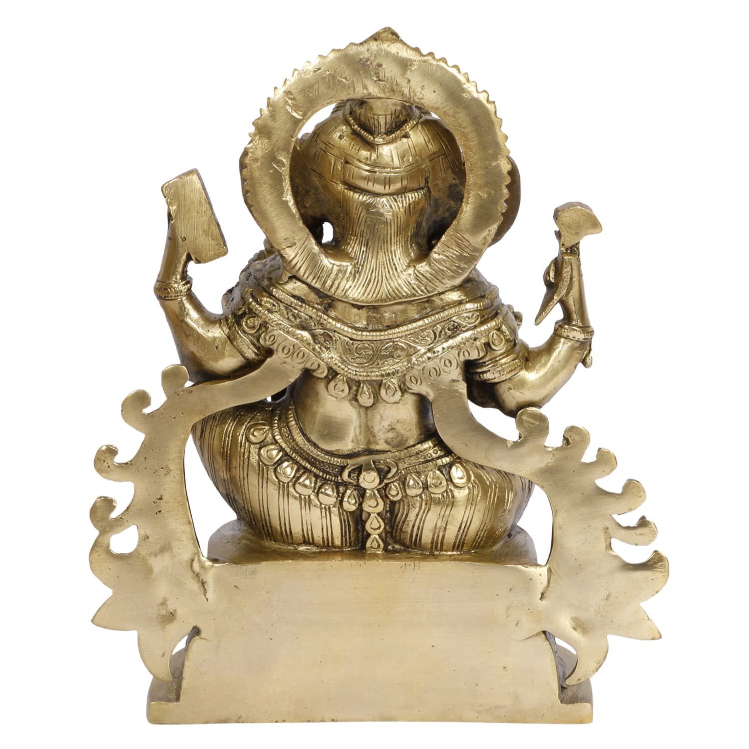 Brass Ganesh Bhagwan Idol Ganesha Statue Ganpati Murti for Home Entrance Decor Diwali Gift Ganesha with Large Ear - SvarupArt