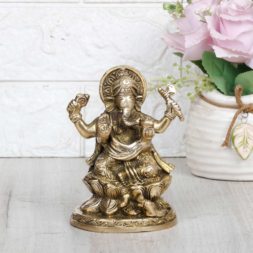 Brass Ganesha Idol