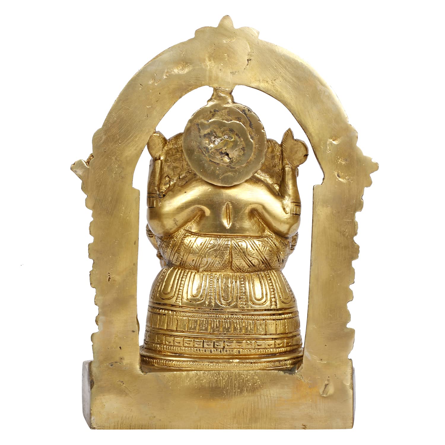 Brass Ganesh Bhagwan Idol Ganesha Statue Ganpati Murti for Home Entrance Decor Diwali Puja Gift Height 8 Inch. - SvarupArt