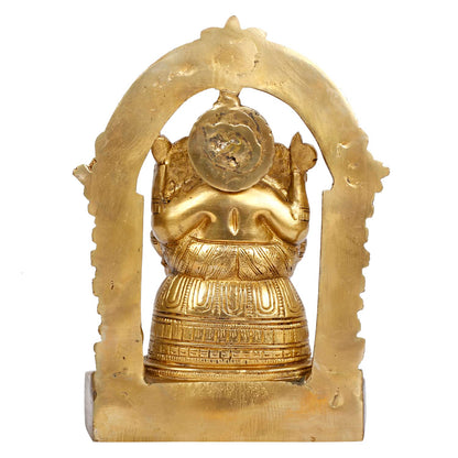 Brass Ganesh Bhagwan Idol Ganesha Statue Ganpati Murti for Home Entrance Decor Diwali Puja Gift Height 8 Inch. - SvarupArt
