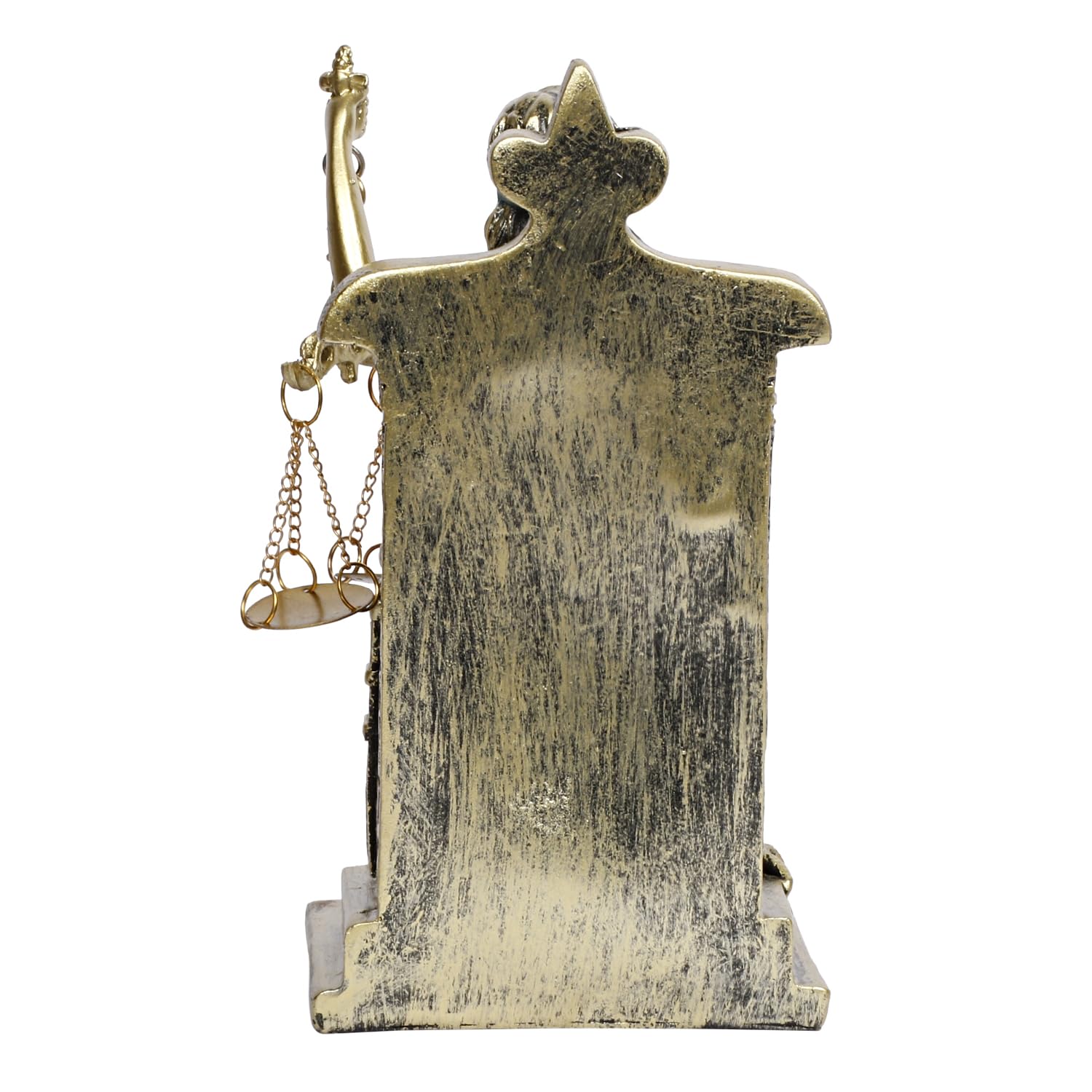 Lady Justice Statue Greek Roman Goddess of Justice Lady Of Law And Equality Andha Kanoon Multicolor 7 Inch - SvarupArt
