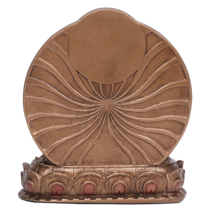 Goddess Tara, In A Bronze Color And Blessing Posture, Height Of 5.5 Inches. - SvarupArt