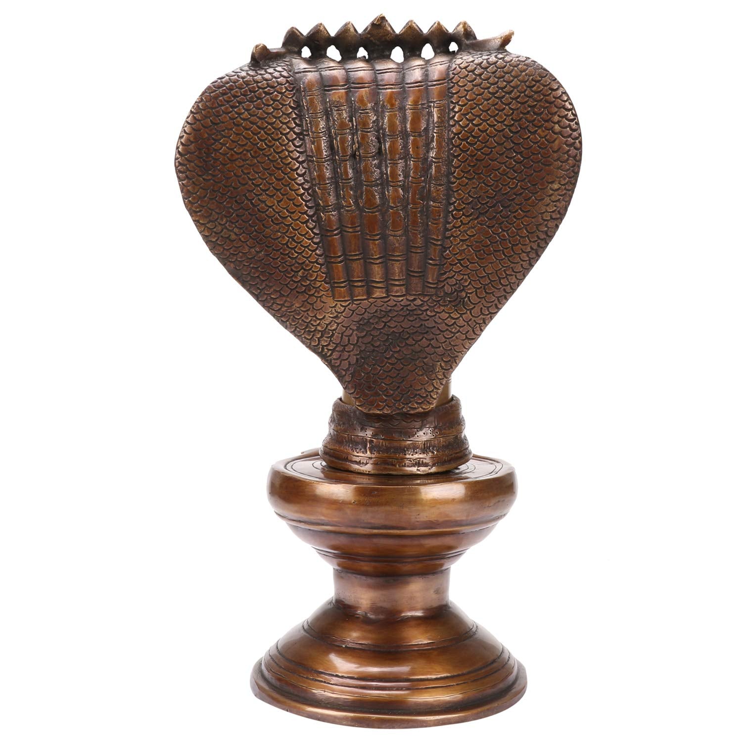 Brass Shiva Shivling with Snake Shivlingam Puja Statue God Mandir Temple Pooja Puja Home Decor Vastu Showpiece 12.5 Inch - SvarupArt