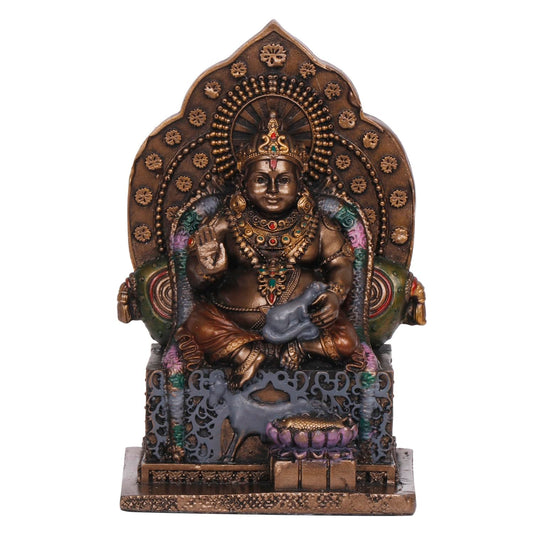 SVARUP Lord Kuber Statue Wealth and Prosperity Reisn Idol God kuber Maharaj for Home puja Decorative Showpiece - SvarupArt