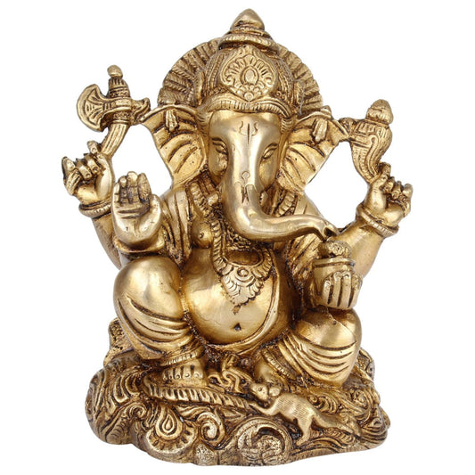 Brass Ganesha Idol