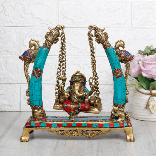 brass ganpati idol