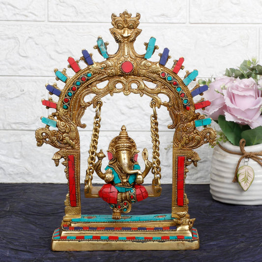 Brass Ganesha Jhula 