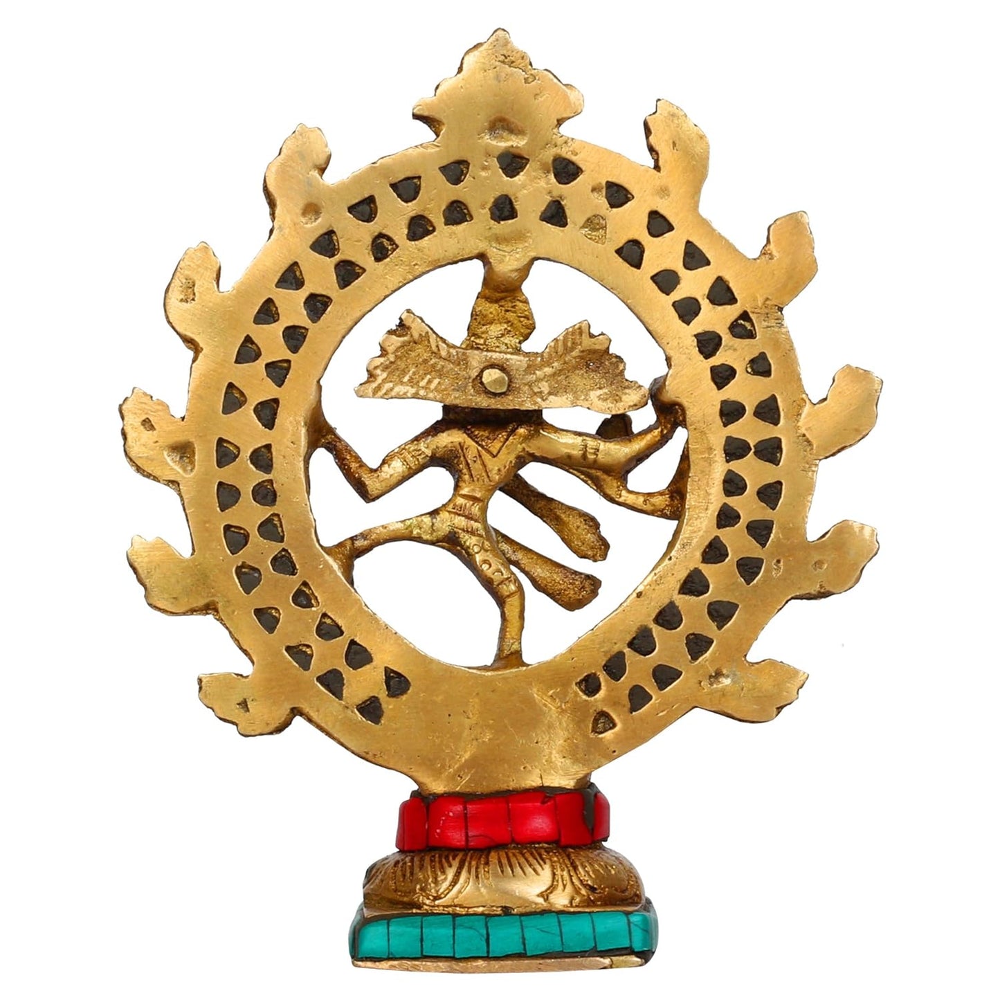 Brass Natraja Statue Idol of Lord Shiva Ji Dancing Natraj Murti for Temple Mandir Home Décor Gift 6 Inch - SvarupArt
