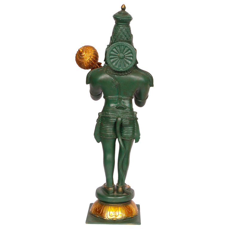 21" Hanuman Ji Blessing Brass Murti