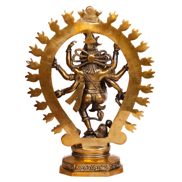 16" Shiva Natraja Brass Murti