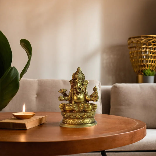 Ganesha Brass Idol